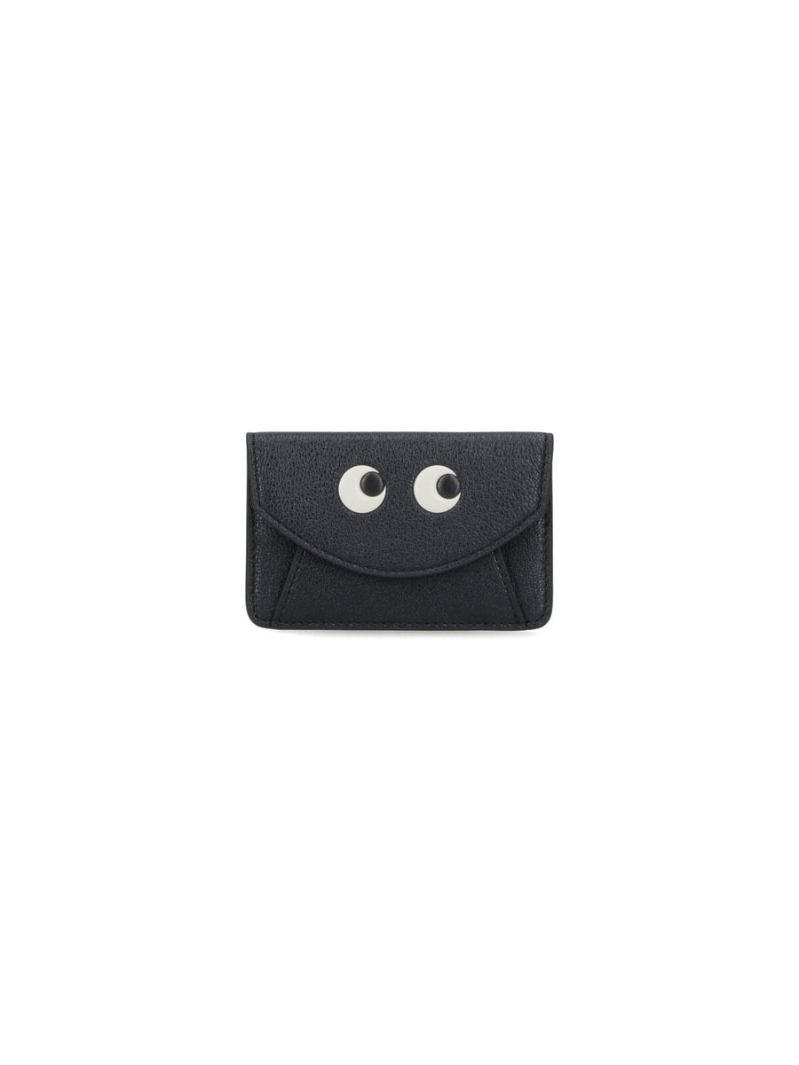 Anya Hindmarch Fabric 1: 100% Goat Leather wallet in black