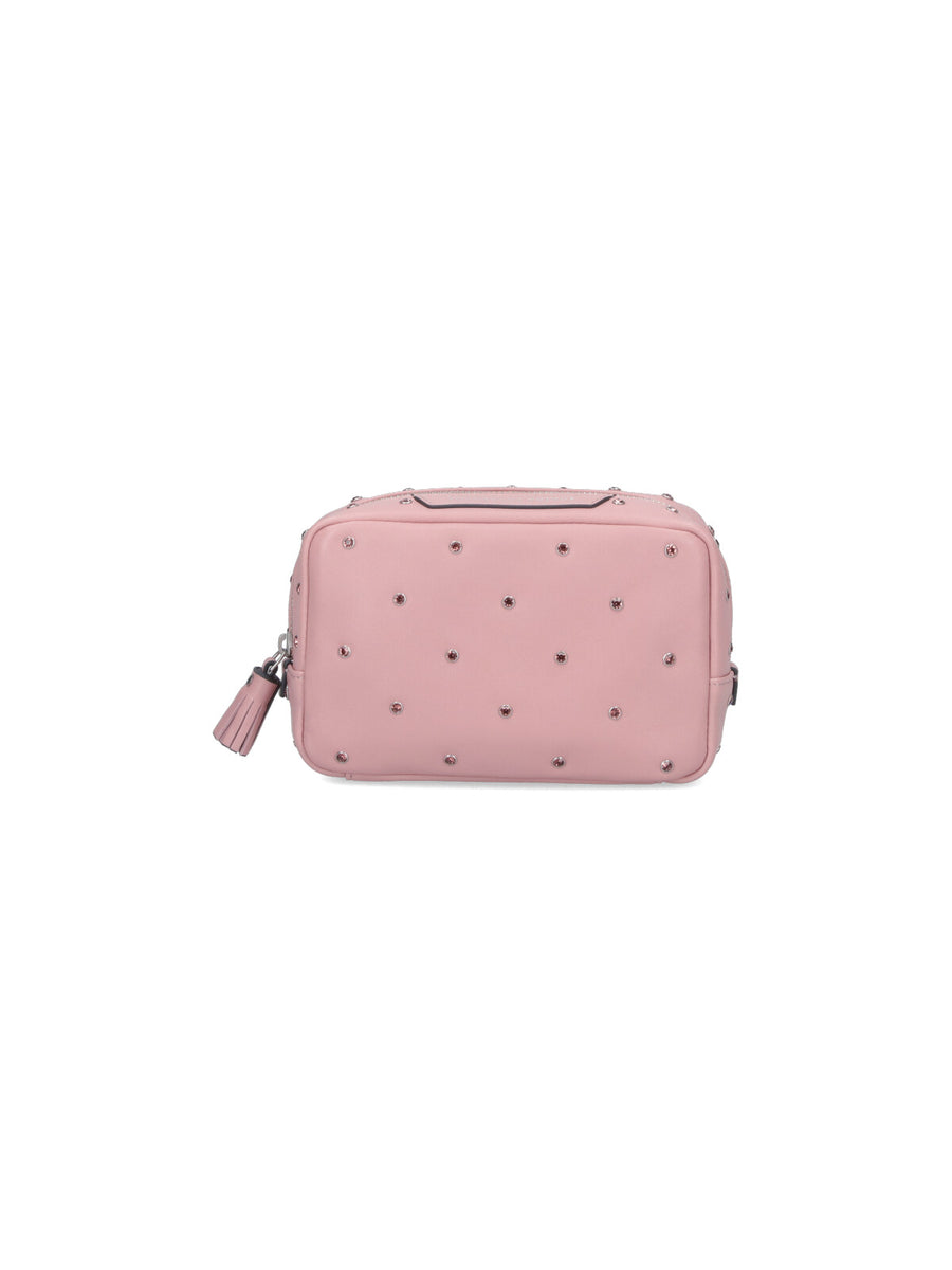 Anya Hindmarch Leather: 100% Sheep Leather; Lining: 60% Polyester crossbody bag in pink