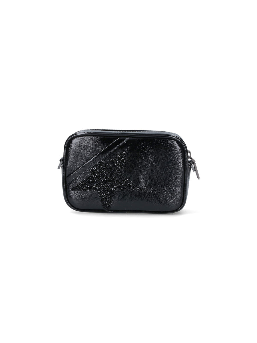 Golden Goose 94% Cow Leather crossbody bag in black