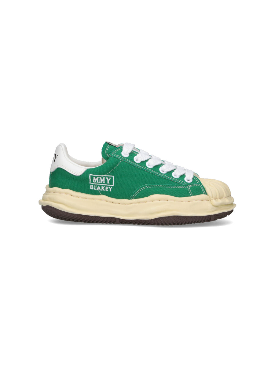 Maison Mihara Yasuhiro 100% Cotton sneaker in green
