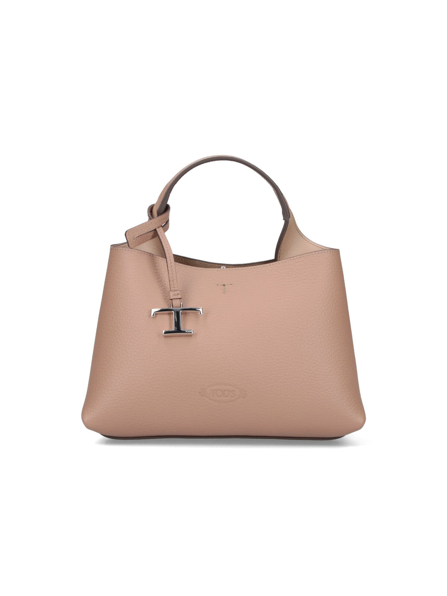 Tod's 100% Calf Leather shoulder bag in beige