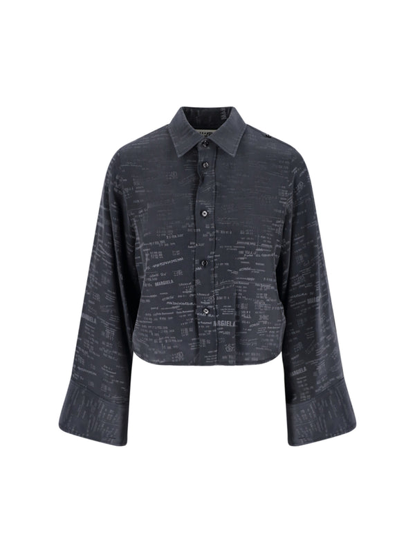 MM6 Maison Margiela 58% Acetate shirt in grey