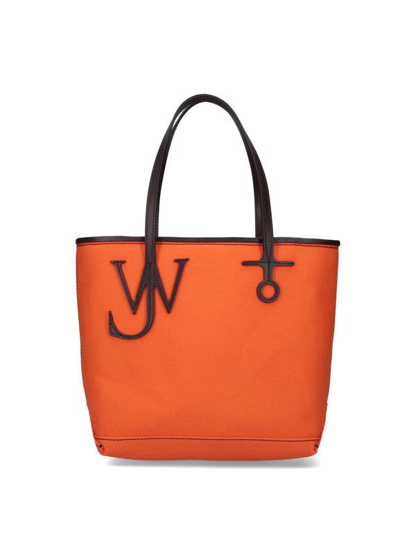J.W.Anderson 100% cotton tote bag in orange
