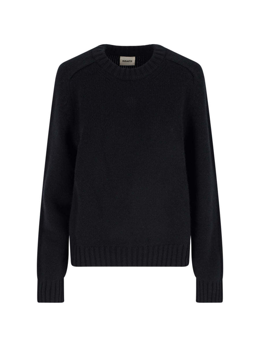 Khaite 100% cashmere sweater in black