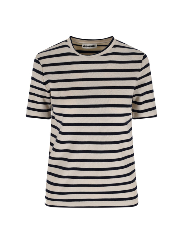Jil Sander 100% Cotton t-shirt in cream