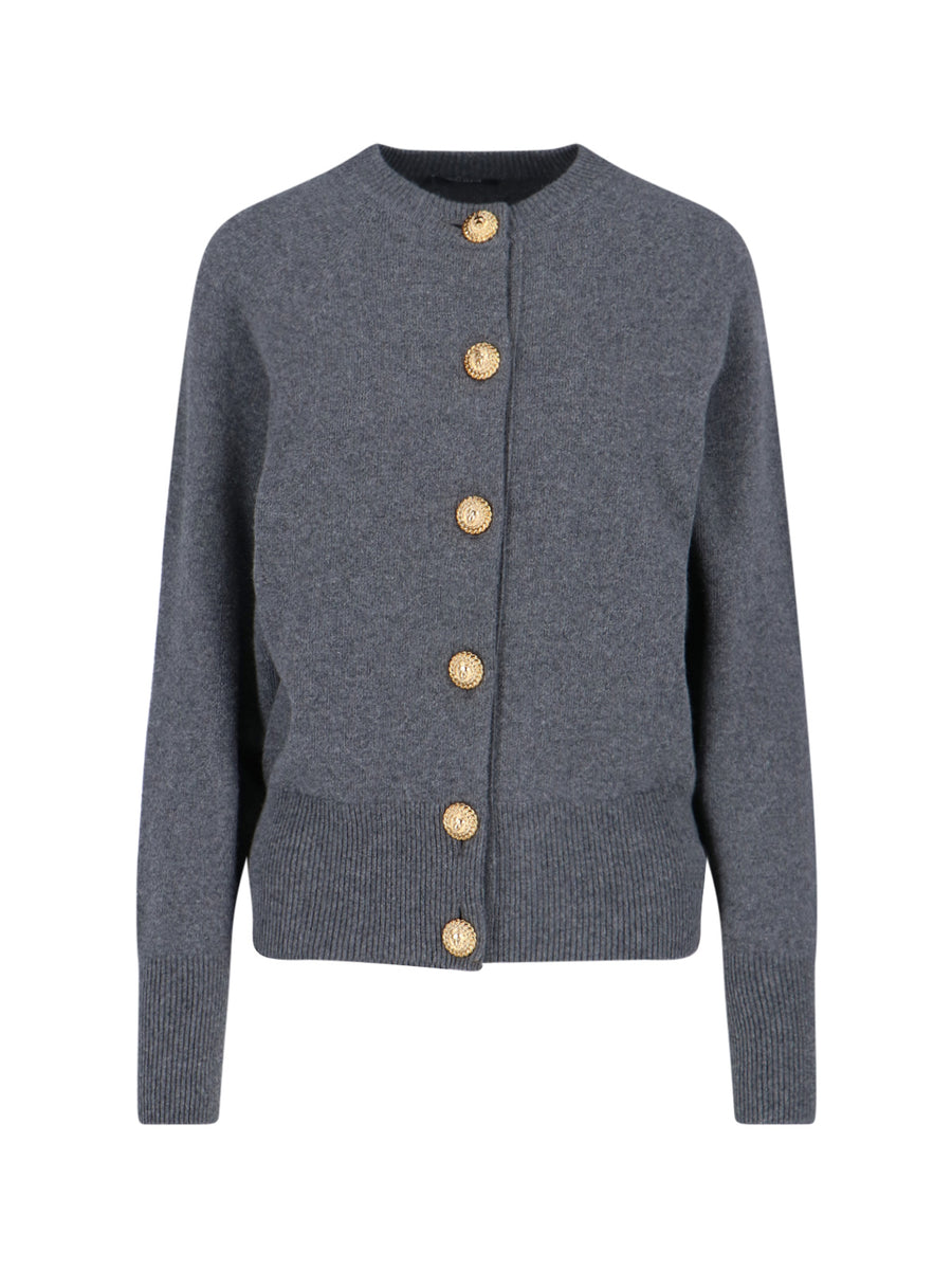 Balmain 50% Cashmere cardigan in gray