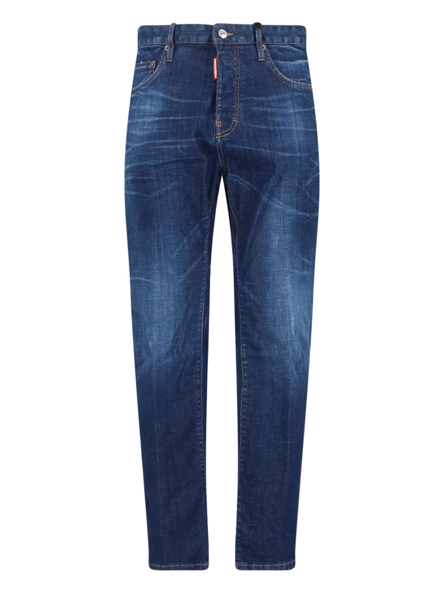 Dsquared2 98% cotton jeans in blue