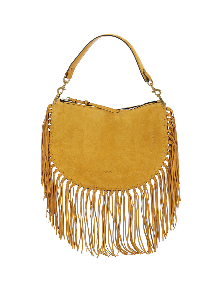 Isabel Marant 100% Calfskin Suede (main) shoulder bag in yellow