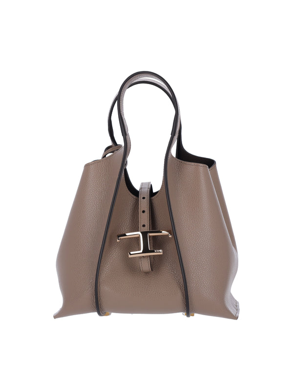 Tod's Outer: 100% Calf Leather shoulder bag in beige