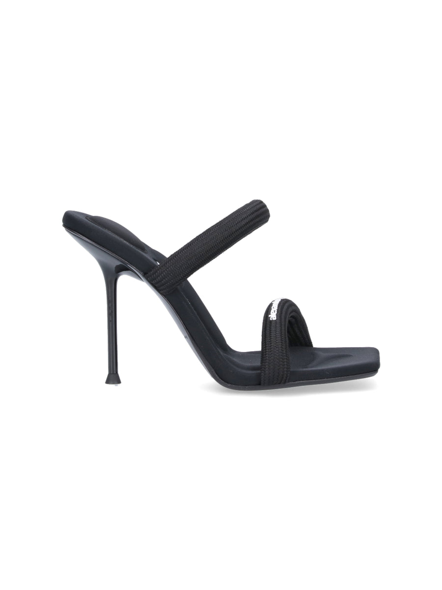 Alexander Wang Upper: 100% Nylon mule heel in black