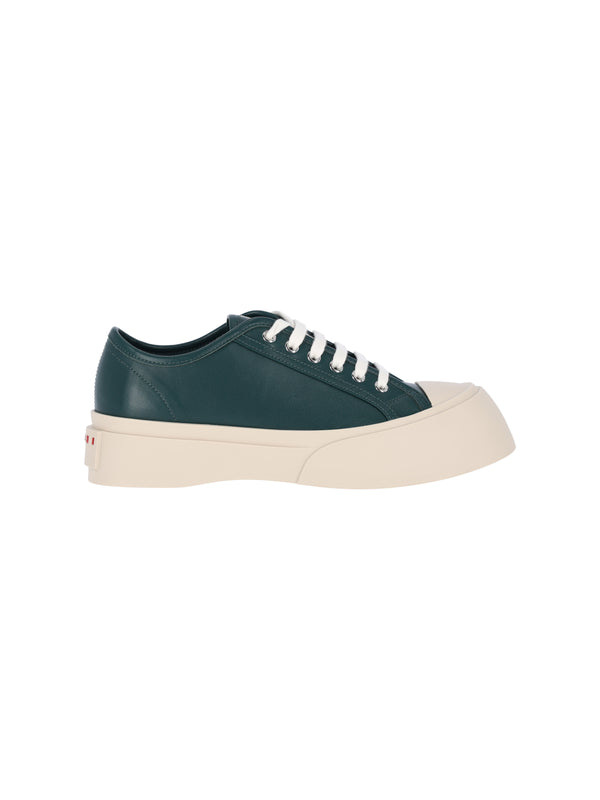 Marni Upper: 100% Calf Leather sneaker in green