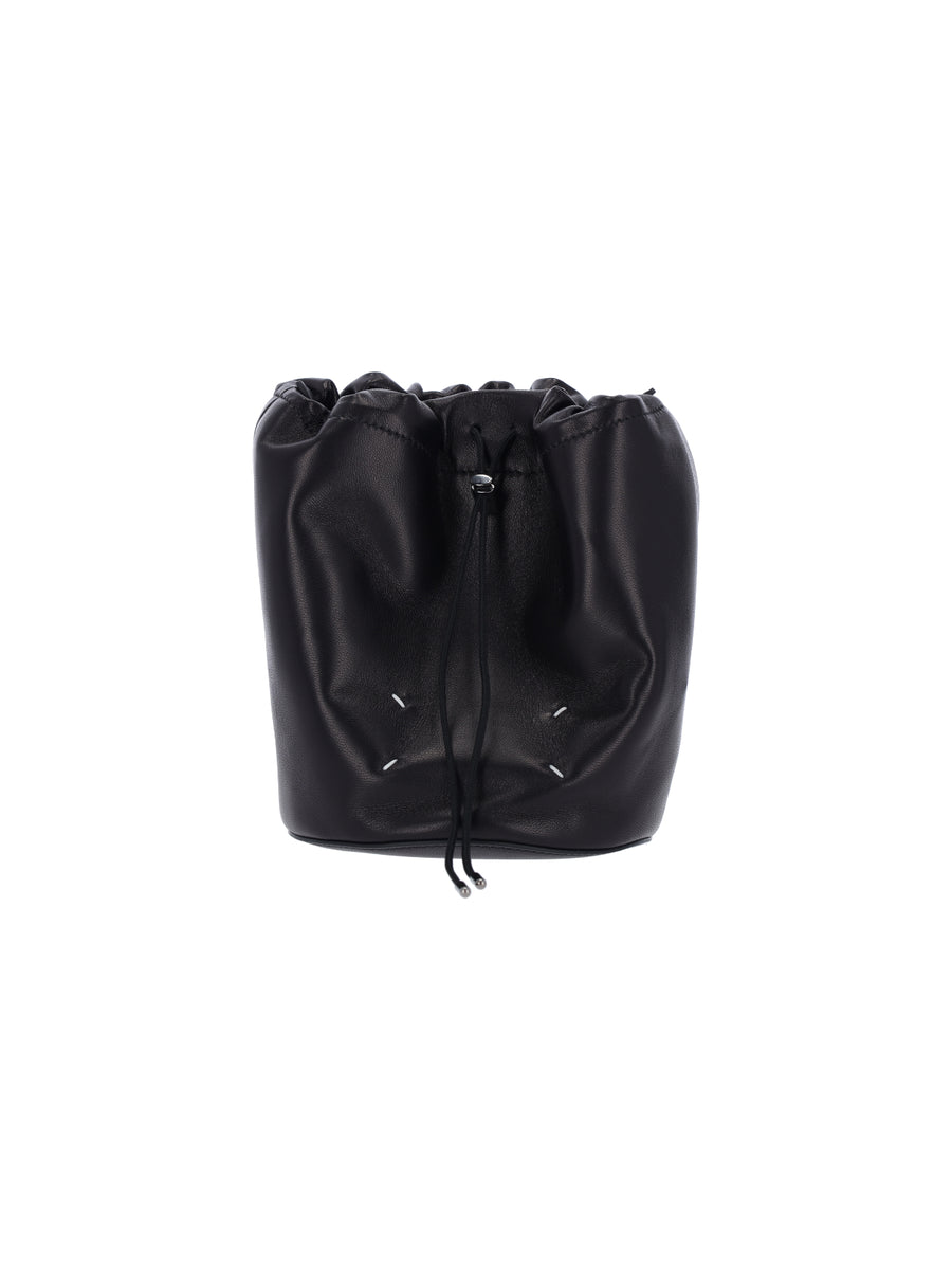 Maison Margiela 100% Sheep Leather bucket bag in black