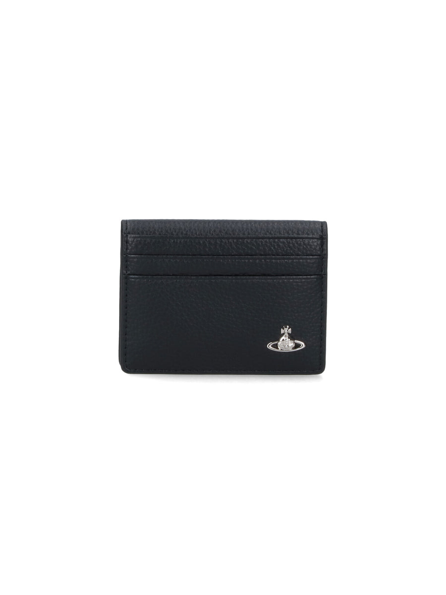Vivienne Westwood 100% polyurethane card case in black