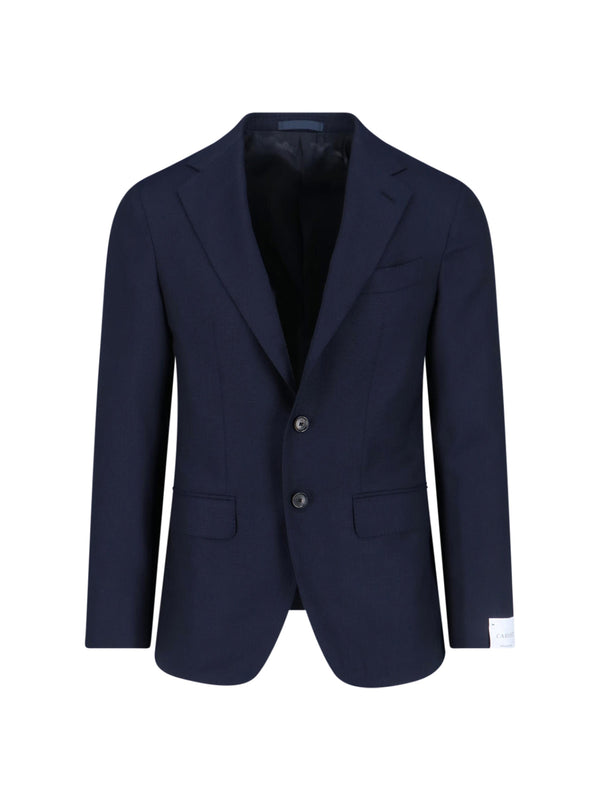 Caruso 100% wool blazer in navy