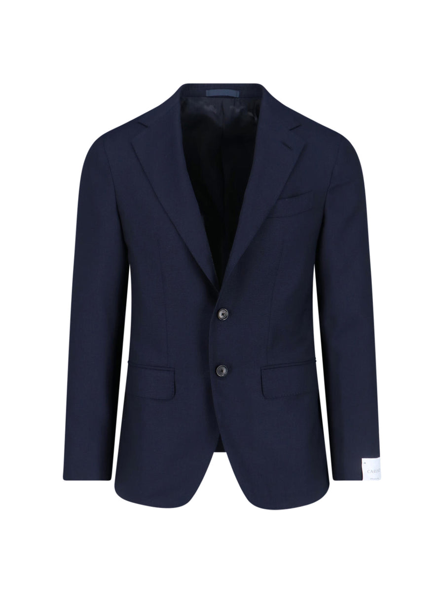 Caruso 100% wool blazer in navy