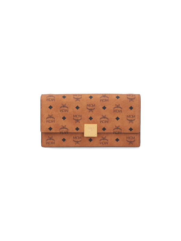 MCM 63% Polyurethane wallet in brown