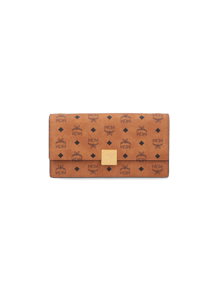MCM 63% Polyurethane wallet in brown