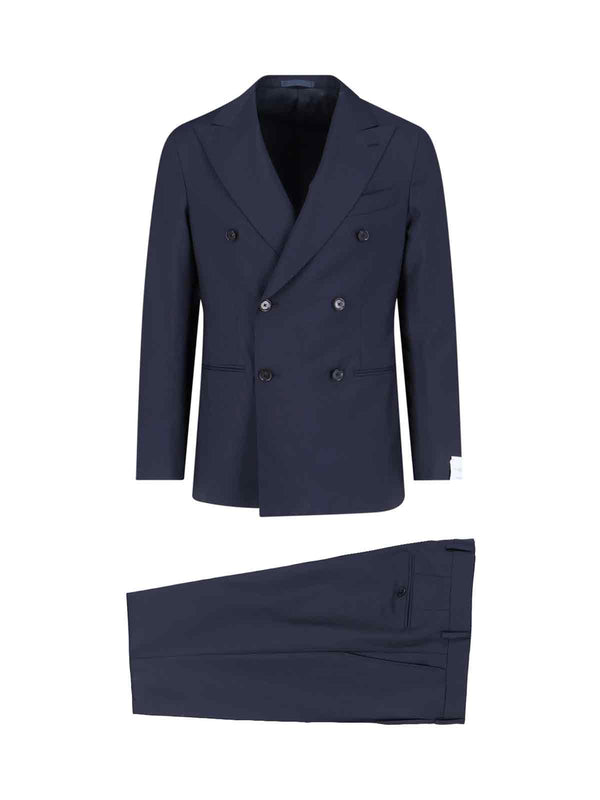 Caruso 84% Wool pant suit in navy