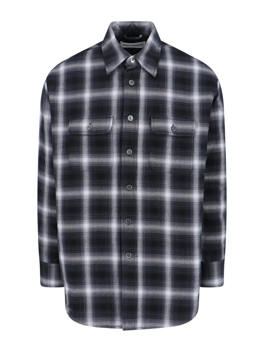 Our Legacy 100% Cotton shirt in navy