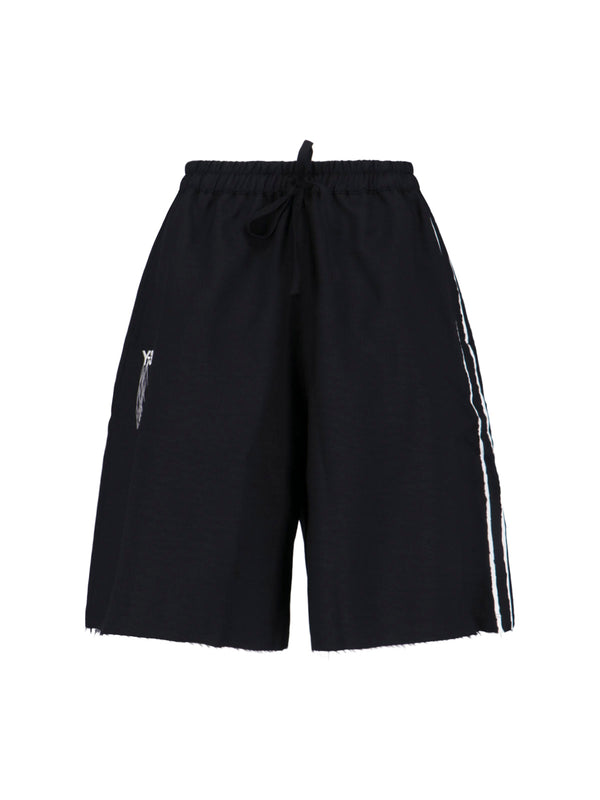 Y-3 100% Recycled Polyester shorts in black