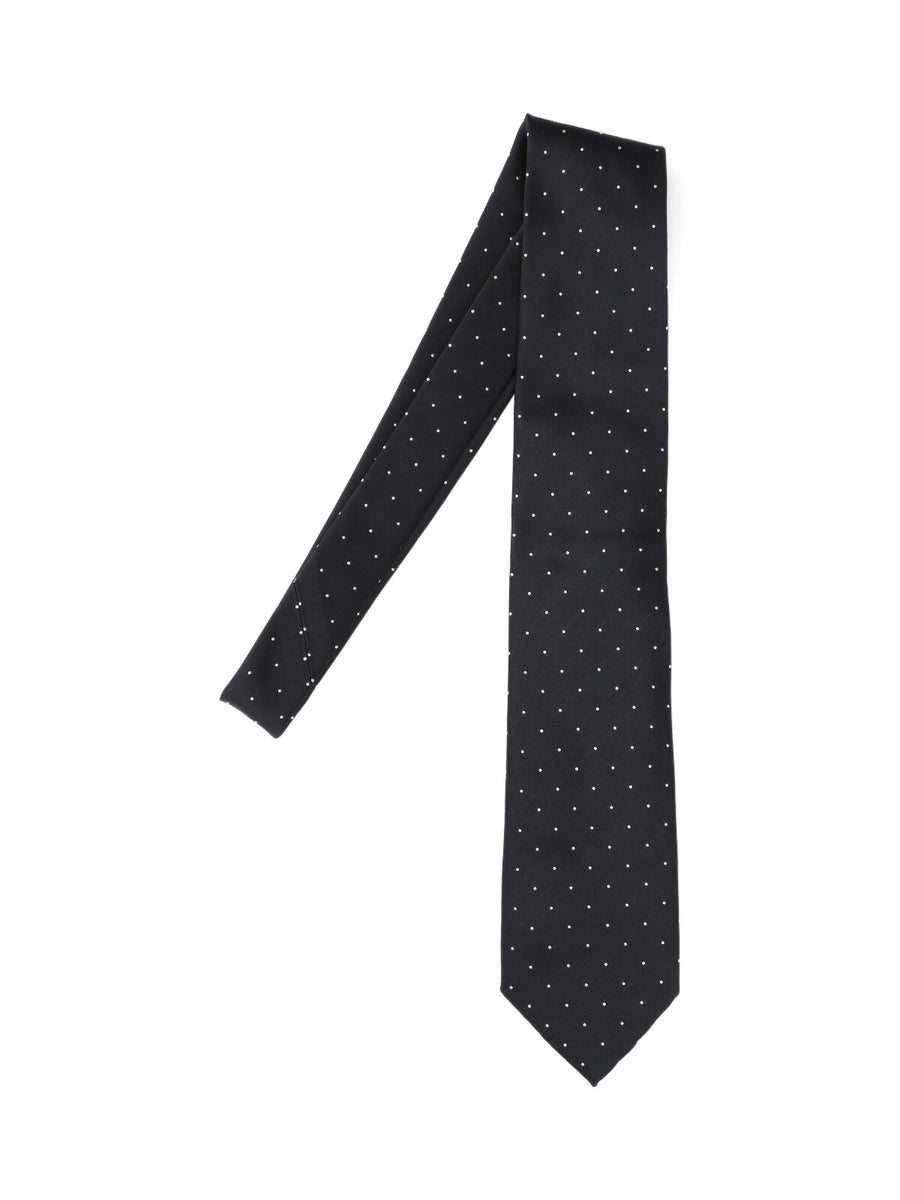 Tom Ford 100% mulberry silk necktie in black