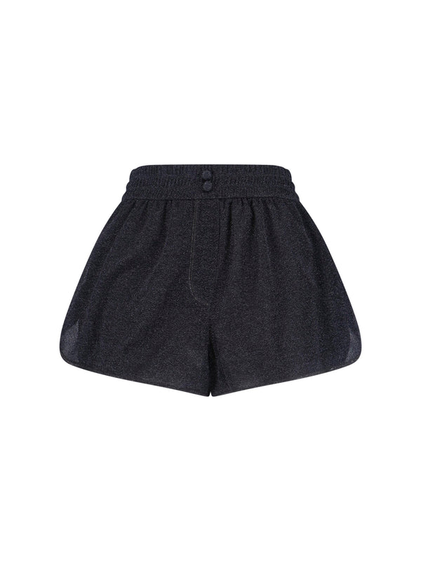 Oseree Lurex 64% Polyamide shorts in black