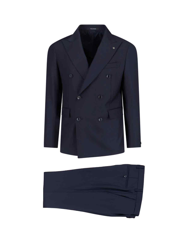 Tagliatore 100% virgin wool pant suit in navy
