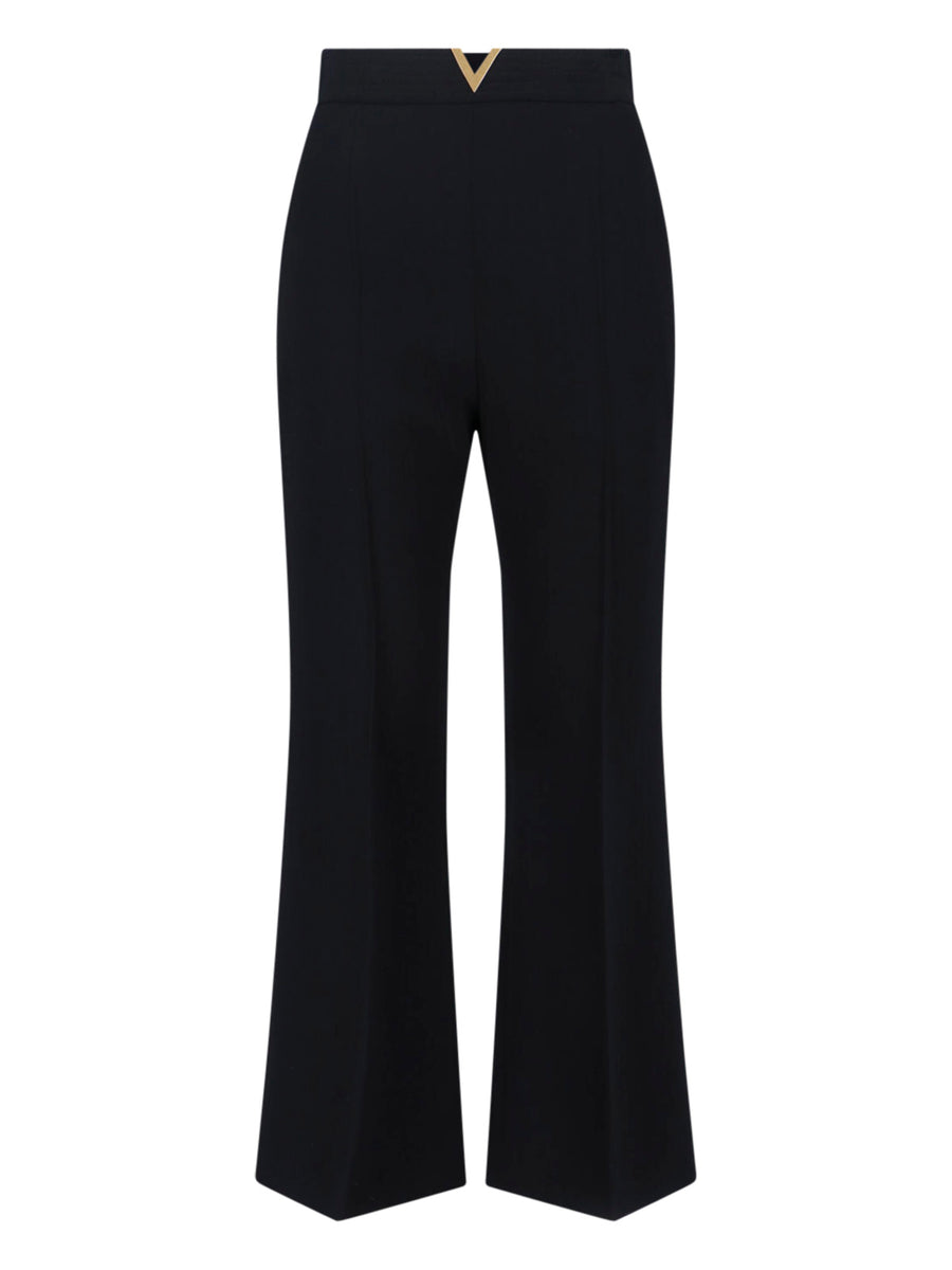 Valentino 100% virgin wool trousers in black