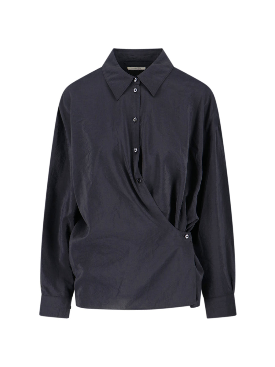 Lemaire 76% Silk shirt in black