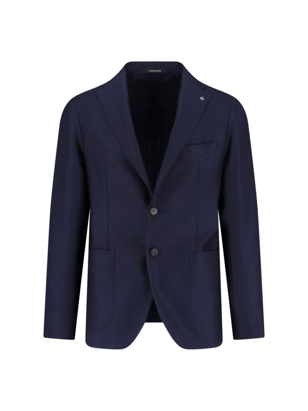 Tagliatore 100% virgin wool blazer in navy