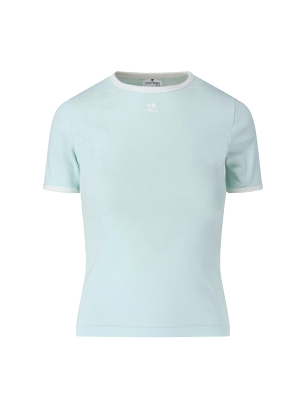 CourrèGes 100% Cotton t-shirt in green