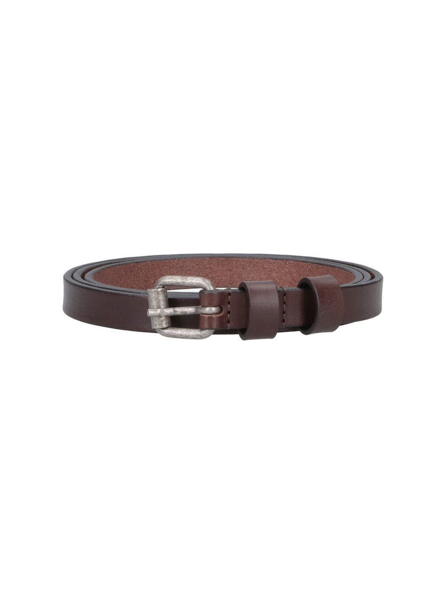 Aspesi 100% leather belt in brown