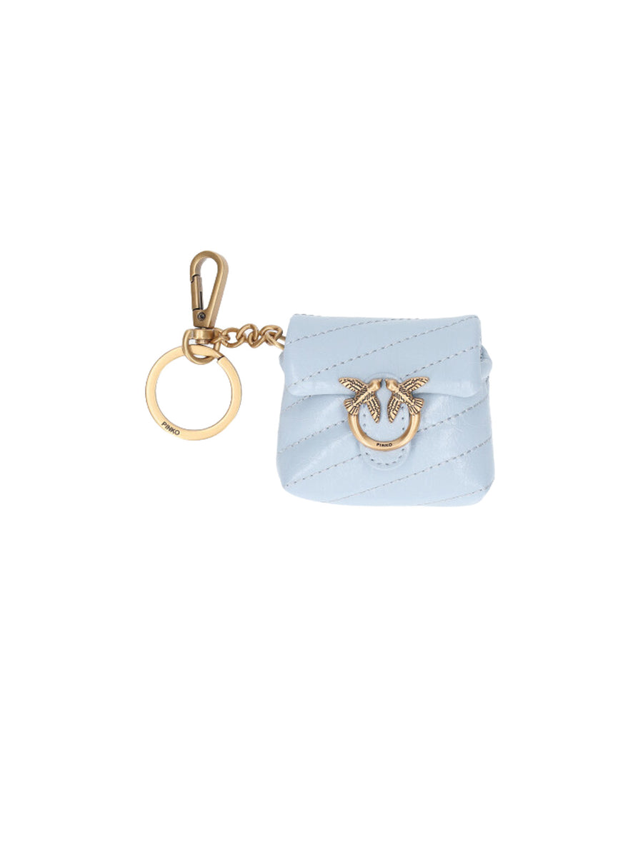Pinko 100% cow leather coin purse in blue