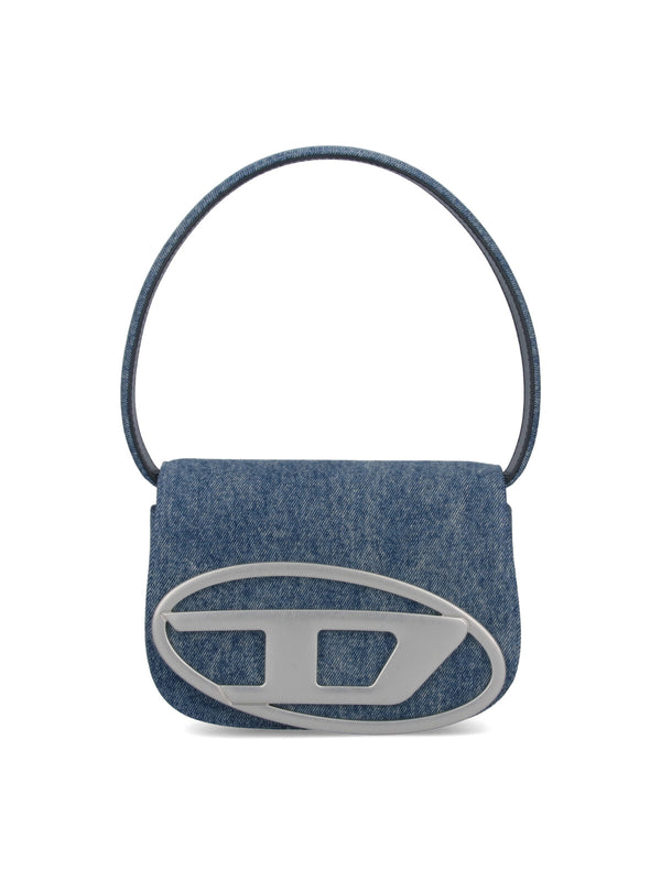 Diesel 90% Cotton shoulder bag in blue