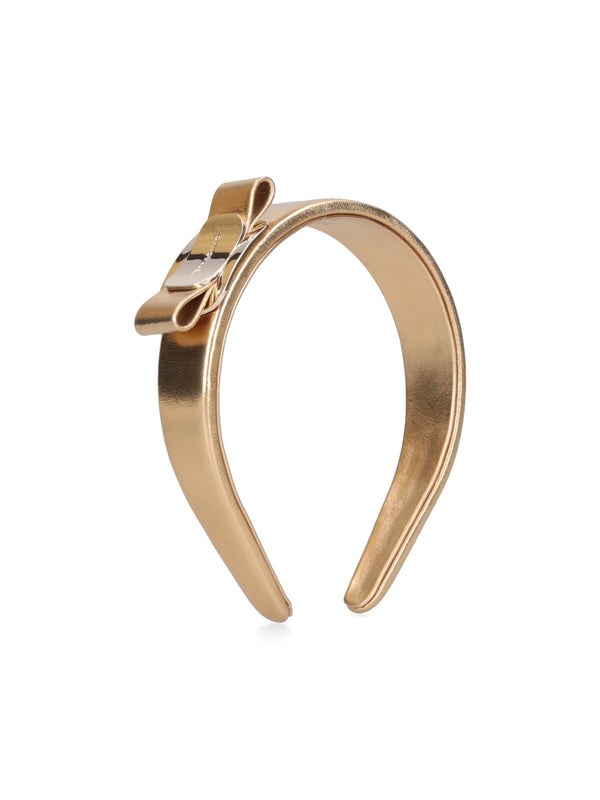 Ferragamo 100% leather belt in gold