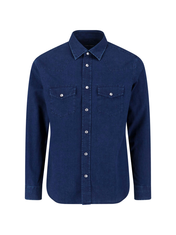 Tom Ford 100% Cotton shirt in navy