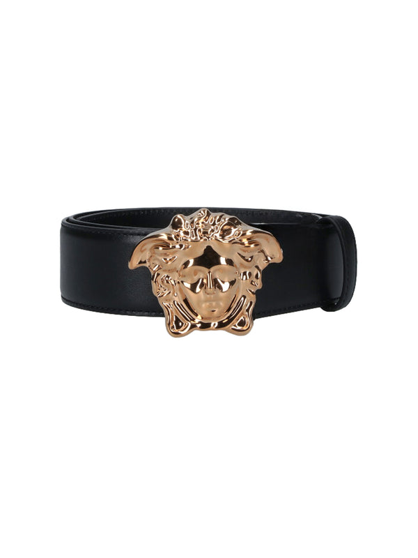 Versace Dvtp 100% calf leather belt in black