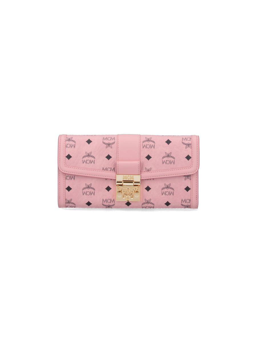 MCM 63% Polyurethane wallet in pink