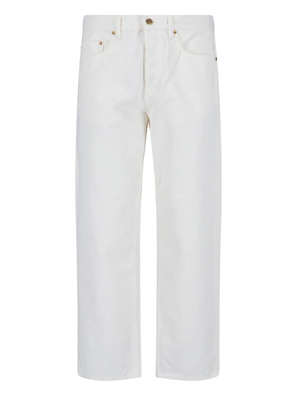 Golden Goose 100% Cotton. Pocket Lining: 65% Polyester jeans in white