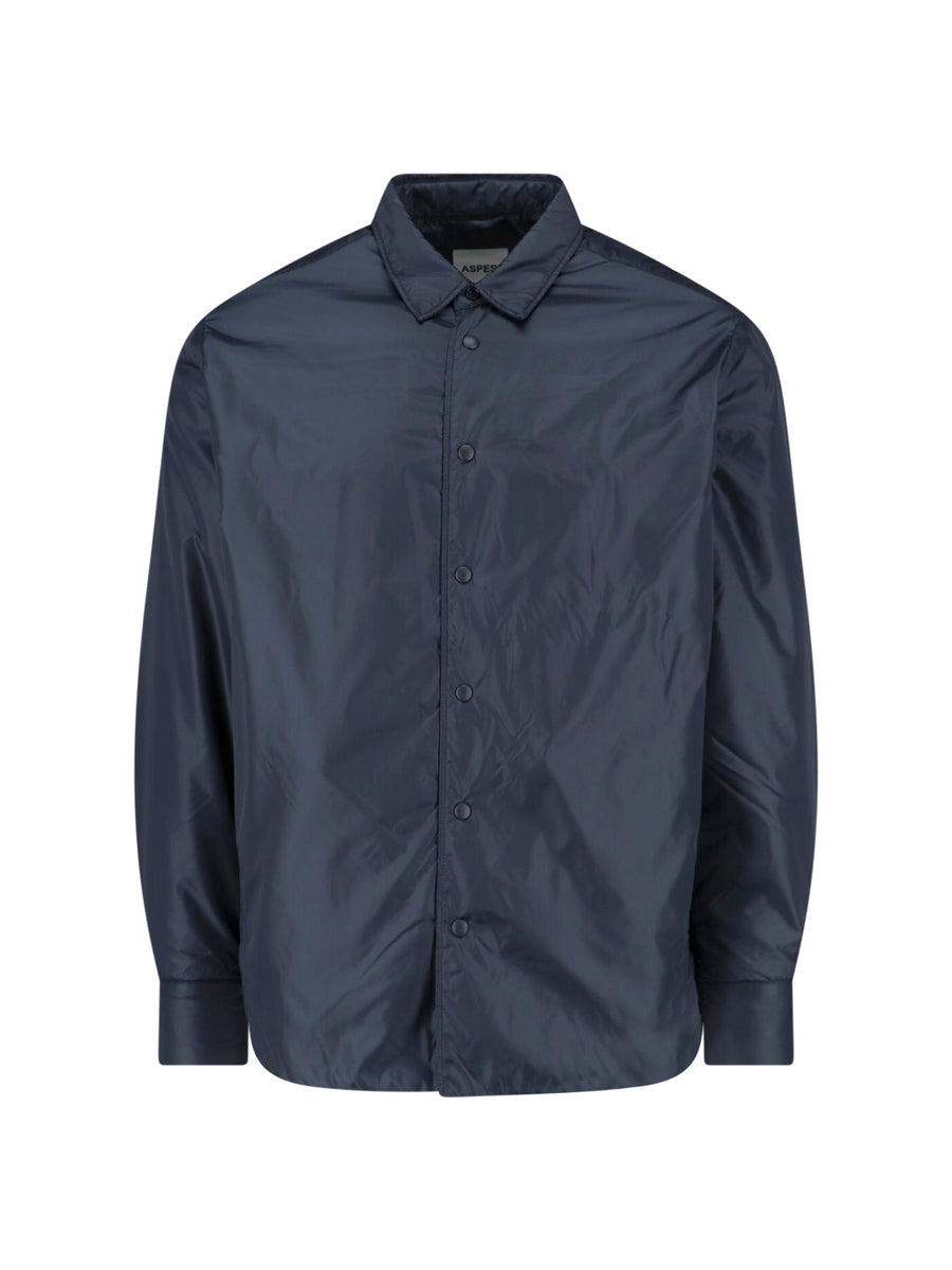Aspesi 100% polyamide shirt in navy