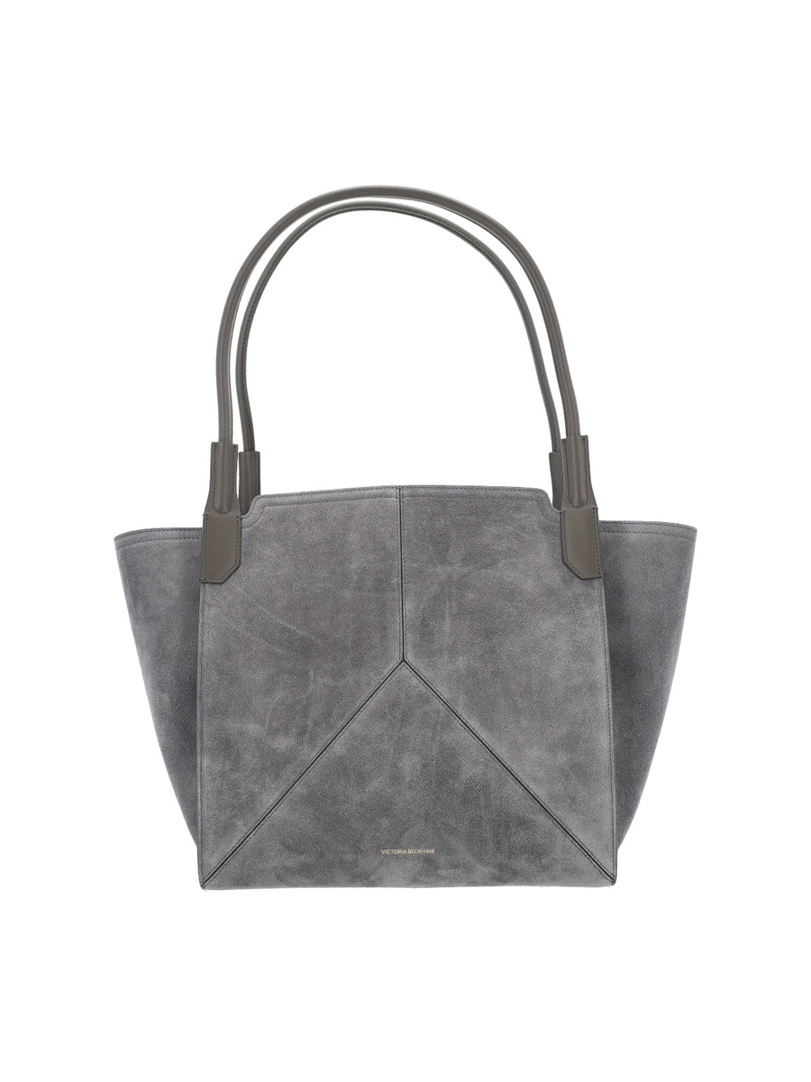 Victoria Beckham 100% leather tote bag in gray