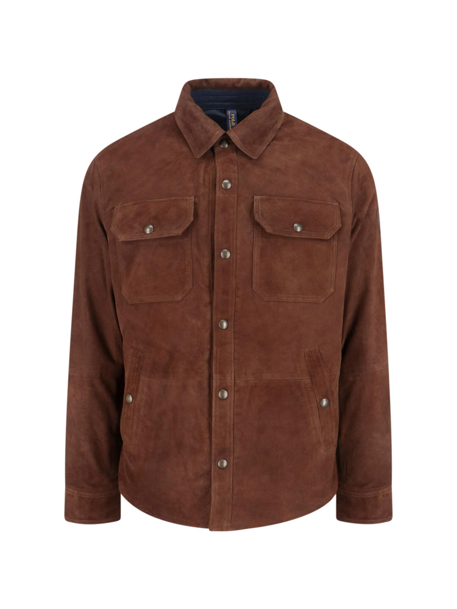 Polo Ralph Lauren 100% Goat Suede; 100% Recycled Polyester jacket in brown