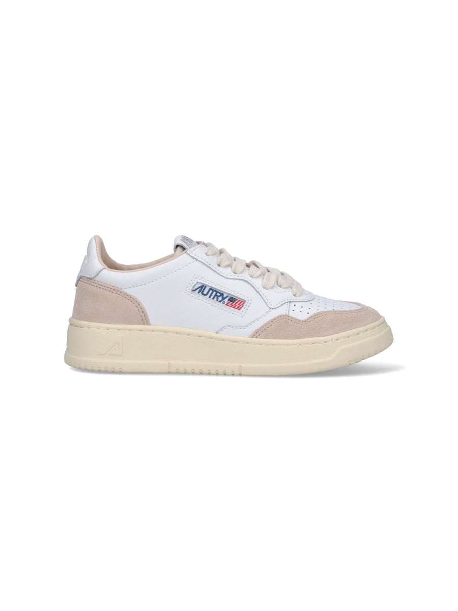 Autry Upper: 70% Cow Leather sneaker in white