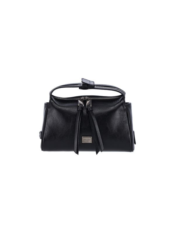 Dolce & Gabbana 100% Calf Leather top handle bag in black