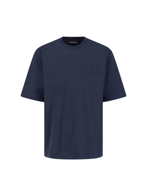 White Sand 100% cotton t-shirt in navy