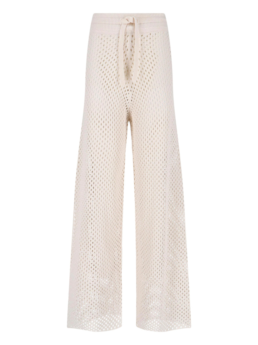 Golden Goose 75% Cotton trousers in white