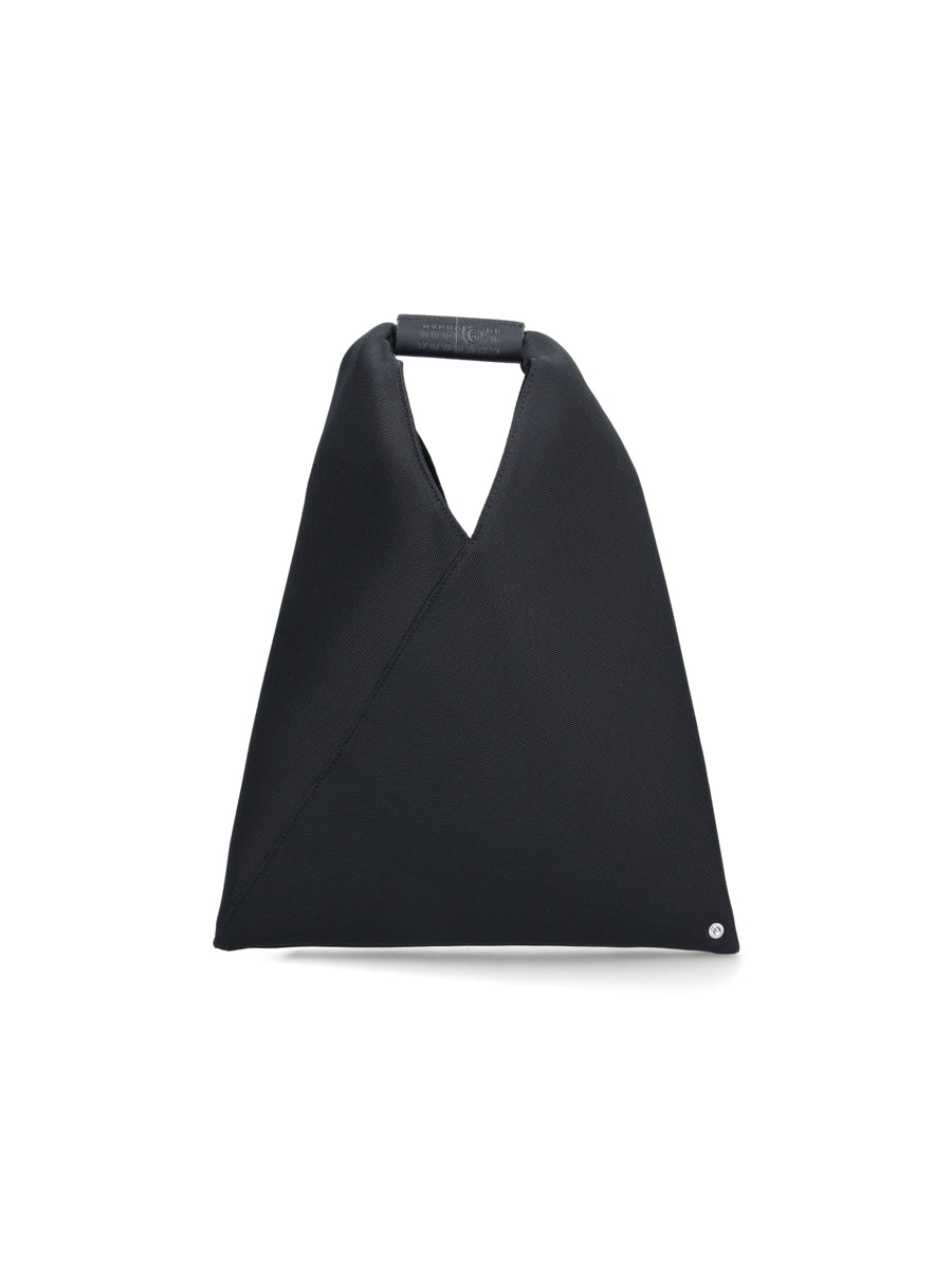 MM6 Maison Margiela 100% Polyester top handle bag in black