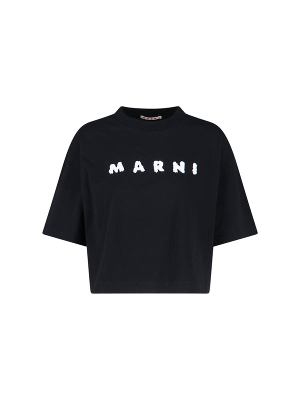 Marni Uscx 100% Cotton t-shirt in black