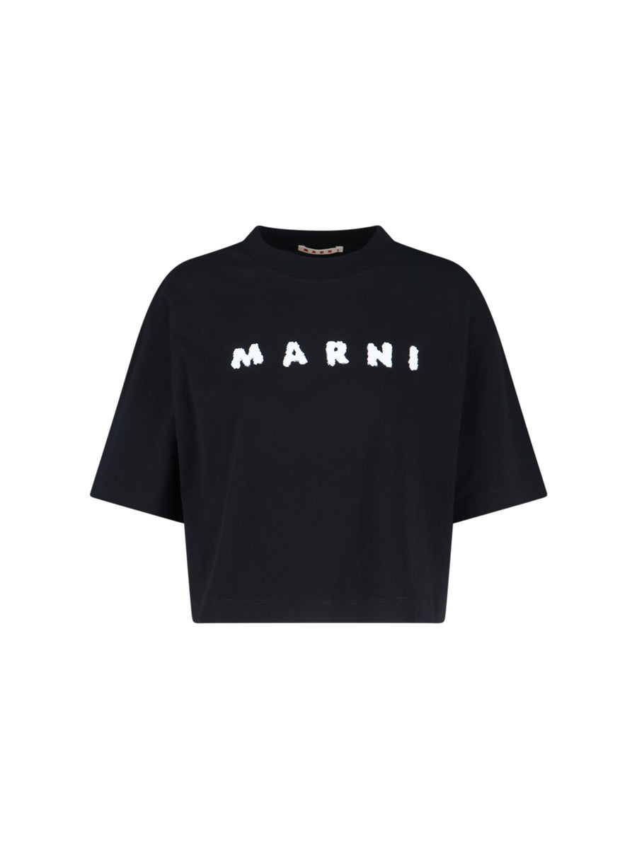 Marni Uscx 100% Cotton t-shirt in black