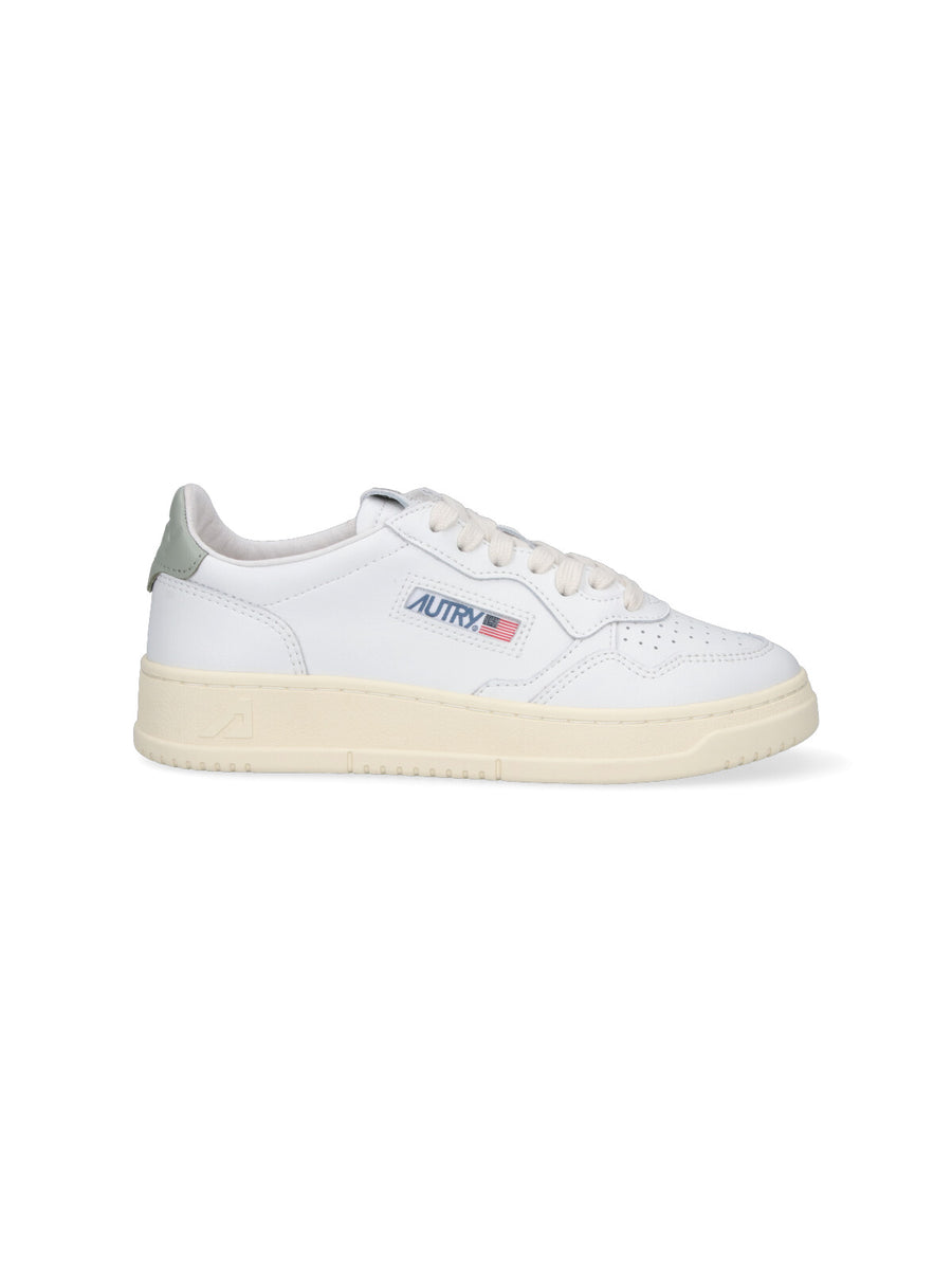 Autry Upper: 100% Cow Leather sneaker in white